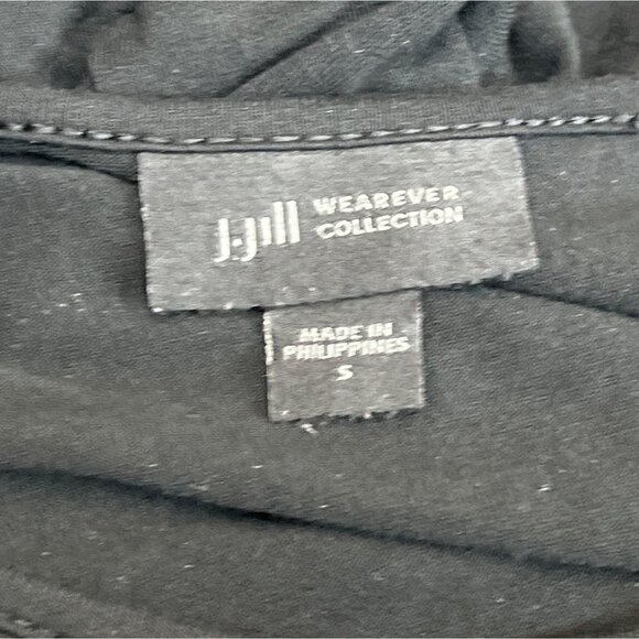 J. Jill Women's Black Shirt Tee Dress Sz S - Picture 4 of 6